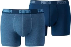 Puma Basic Boxershorts 2er Pack Herren Denim Marine