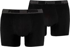 Puma Basic Boxershorts 2er Pack Herren Schwarz