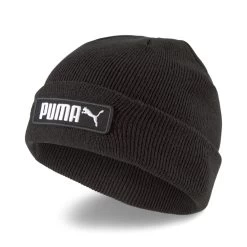 Puma Classic Cuff Beanie Kinder Schwarz Weiß