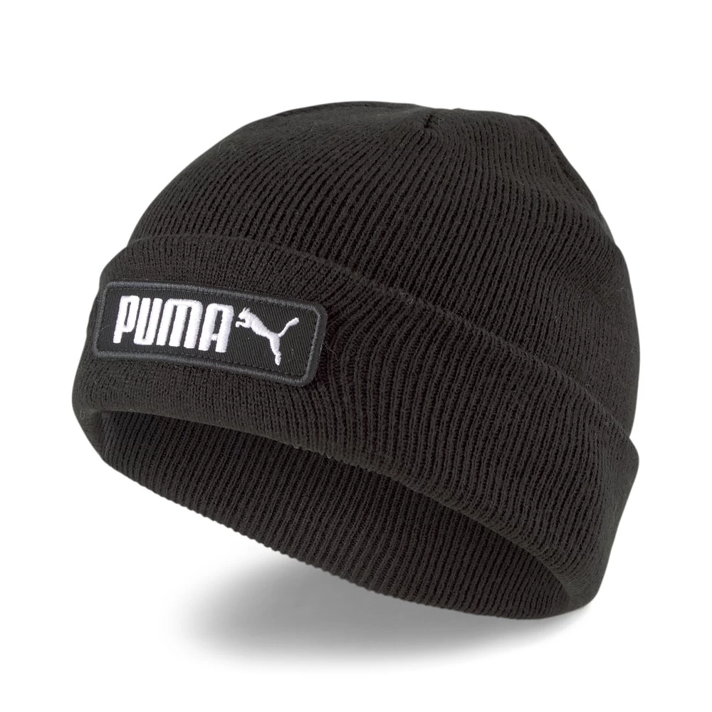 Puma Classic Cuff Beanie Kinder Schwarz Weiß 3 Puma Classic Cuff Beanie Kinder Schwarz Weiß