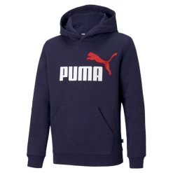 Puma Essentials+ 2 Col Big Logo Hoodie Jungen Marine