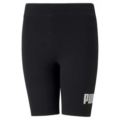 Puma Essentials Logo Short Leggings Mädchen Schwarz