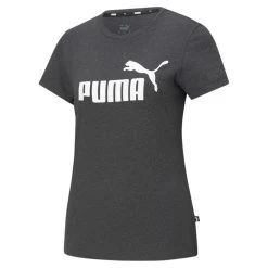 Puma Essentials Logo T-Shirt Damen Dunkelgrau