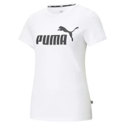Puma Essentials Logo T-Shirt Damen Weiß