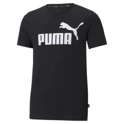 Puma Essentials Logo T-Shirt Jungen Schwarz