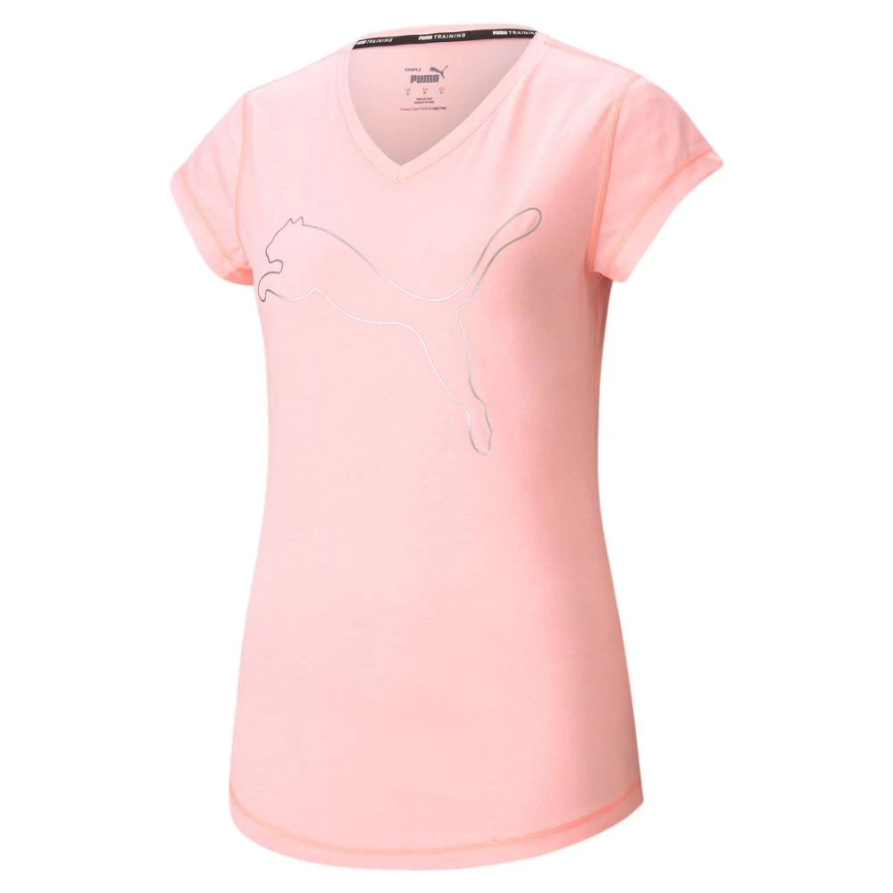 Puma Favourite Heather Cat Damen Trainings-T-Shirt Pink 3 Puma Favourite Heather Cat Damen Trainings-T-Shirt Pink
