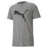Puma Favourite Heather Cat Herren Trainings-T-Shirt Grau Schwarz -Sportbekleidung Geschäft puma favourite heather cat herren trainings t shirt grau schwarz 52013903