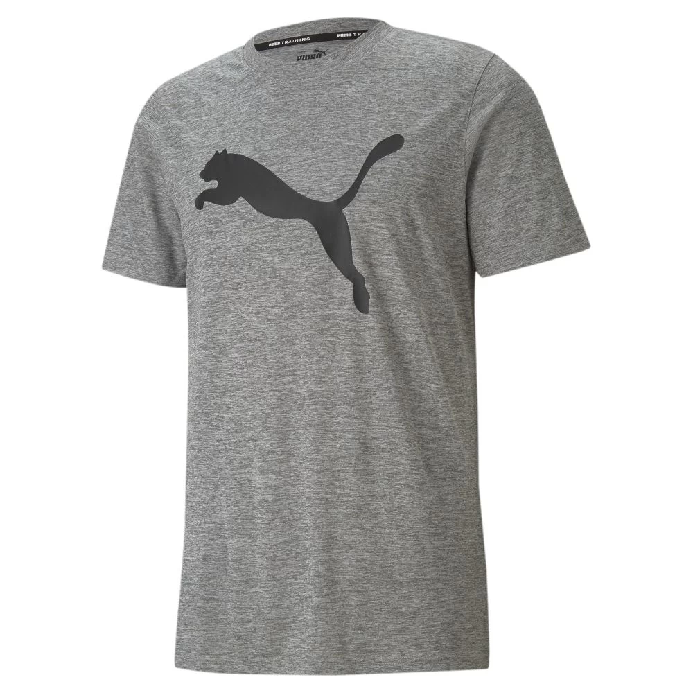 Puma Favourite Heather Cat Herren Trainings-T-Shirt Grau Schwarz 3 Puma Favourite Heather Cat Herren Trainings-T-Shirt Grau Schwarz