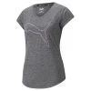 Puma Favourite Heather Cat Trainings-T-Shirt Damen Grau Pink