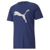Puma Favourite Heather Cat Trainings-T-Shirt Herren Blau