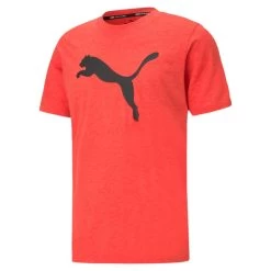 Puma Favourite Heather Cat Trainings-T-Shirt Herren Rot