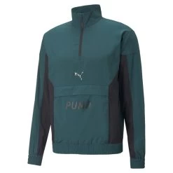 Puma Fit Trainingsjacke Aus Webstoff Mit Kurzem Reißverschluss Herren Varsity Grün