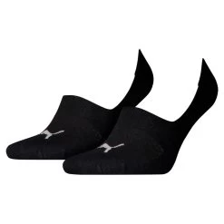 Puma Footie-Socken 2er Pack Erwachsene Schwarz