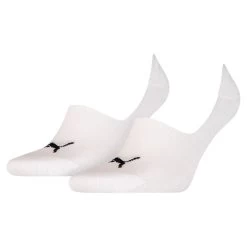 Puma Footie-Socken 2er Pack Erwachsene Weiß