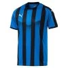 Puma Fußball Liga Striped Trikot Streifen Herren Kurzarmshirt Blau Schwarz