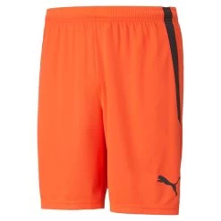 Puma Fußball TeamLIGA Shorts Herren Orange Schwarz