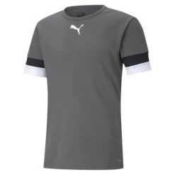 Puma Fußball TeamRISE Trikot Herren Grau Schwarz Weiß