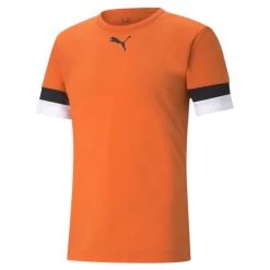 Puma Fußball TeamRISE Trikot Herren Orange Schwarz Weiß