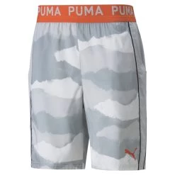 Puma Gewebte Trainingsshorts Herren Grau Orange