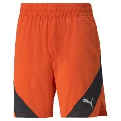 Puma Gewebte Vent Trainingsshorts Herren Orange Schwarz