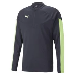 Puma IndividualFINAL Fußball Top Mit 1/4 Reißverschluss Herren Navy Neongelb