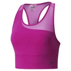 Puma Mid Impact Flawless Damen Trainings-BH Damen Magenta