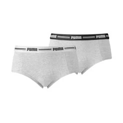 Puma Mini Shorts 2er Pack Damen Grau