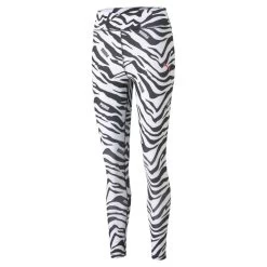 Puma Modern Sports 7/8 AOP Leggings Damen Weiß Schwarz