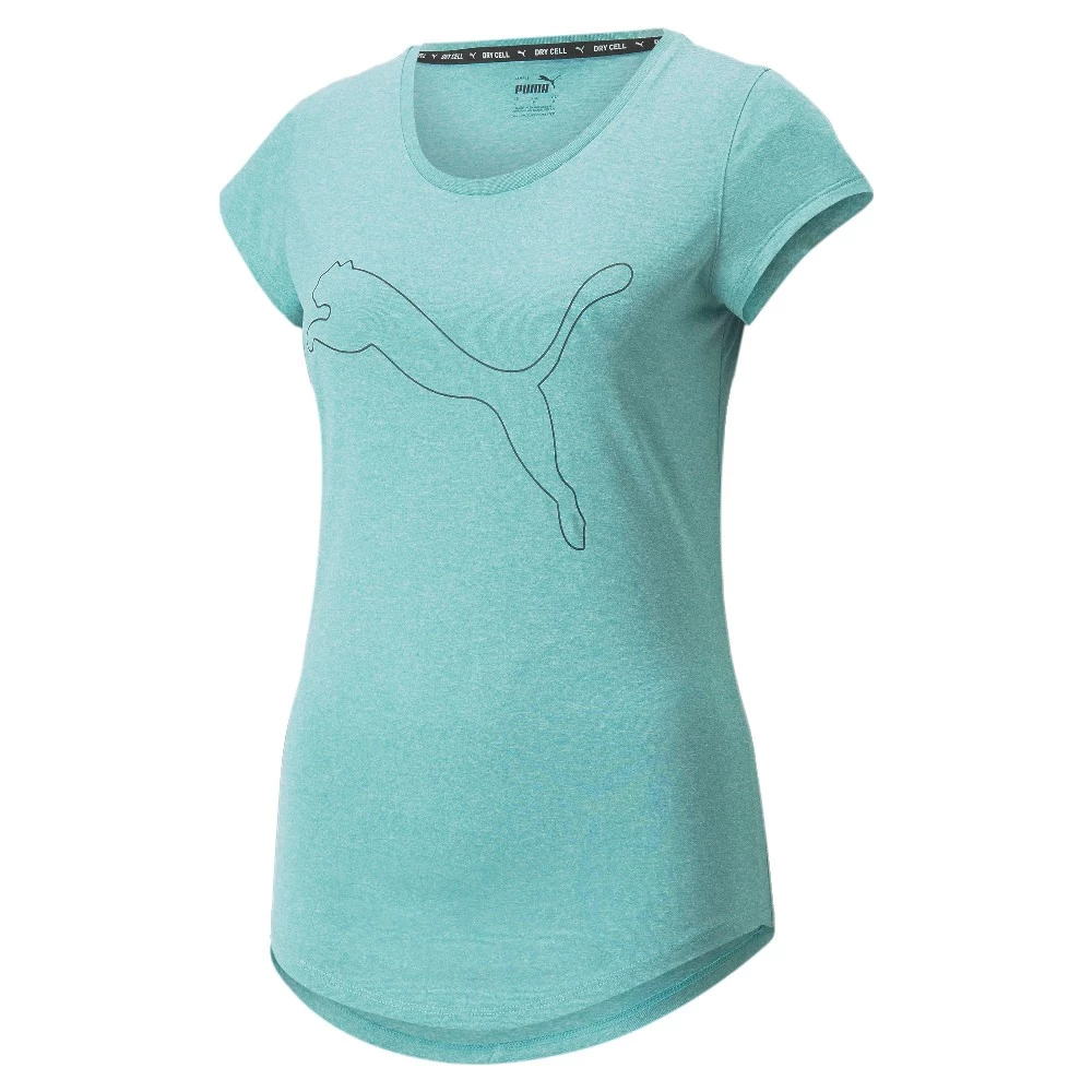 Puma Performance Heather Cat T-Shirt Damen Porcelain Heather 3 Puma Performance Heather Cat T-Shirt Damen Porcelain Heather