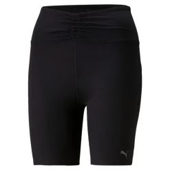 Puma Studio Plus Kurze Trainingsleggings Damen Schwarz