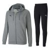 Puma TeamGOAL 23 Casuals Hooded Trainingsanzug Herren Grau Schwarz