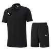 Puma TeamGOAL 23 Casuals Polo Trainingsset Kinder Schwarz Schwarz