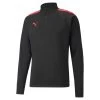 Puma TeamLIGA 1/4 Zip Top Herren Schwarz Rot
