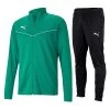 Puma TeamRISE Polyesteranzug Herren Grün Schwarz