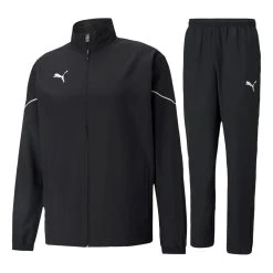 Puma TeamRISE Sideline Trainingsanzug Herren Schwarz Schwarz