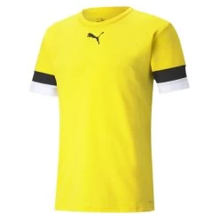 Puma TeamRISE Trikot Kinder Gelb Schwarz Weiß