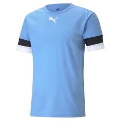 Puma TeamRISE Trikot Kinder Hellblau Schwarz Weiß