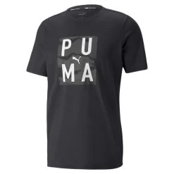 Puma Train Graphic T-Shirt Herren Schwarz Weiß