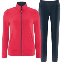 Schneider® Schneider Sportswear Delliaw Wellness-Anzug Damen Cyberrot Dunkelgrau