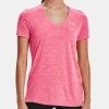 Under Armour Twist Tech T-Shirt Damen Rot Pink -Sportbekleidung Geschäft under armour twist tech t shirt damen rot pink 1258568 655